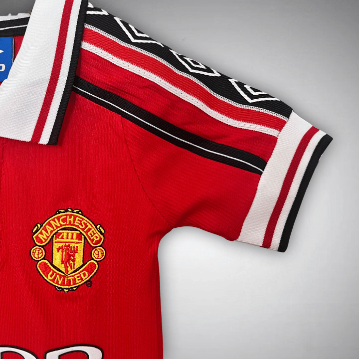 98/99 Manchester United Home Kids Size Kit - FutKulture