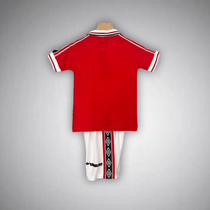 98/99 Manchester United Home Kids Size Kit - FutKulture