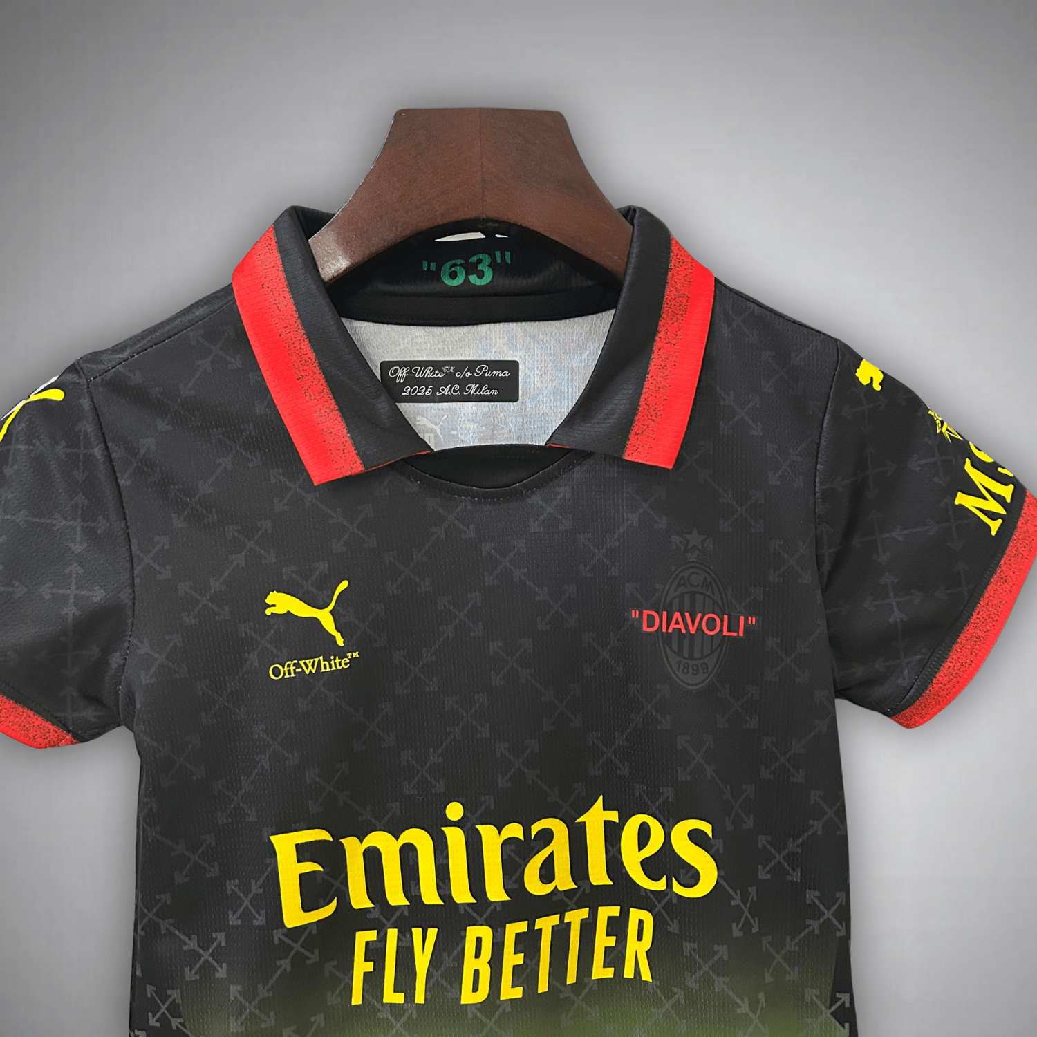 AC Milan x Off-White "Diavoli" Premium Kids Size Kit - FutKulture