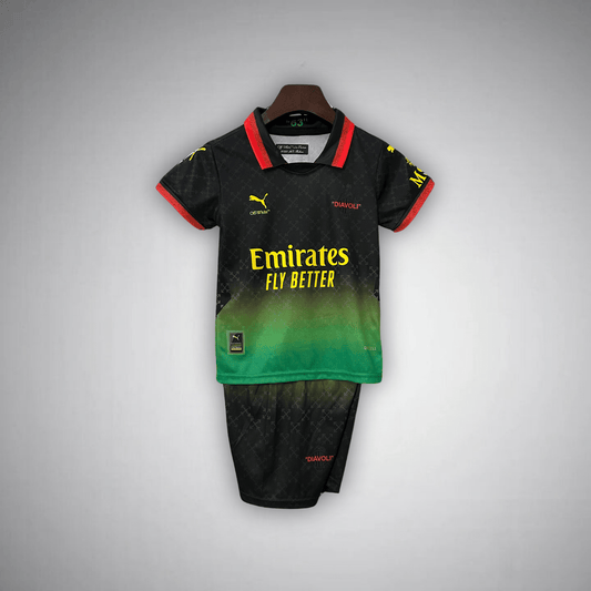 AC Milan x Off-White "Diavoli" Premium Kids Size Kit - FutKulture