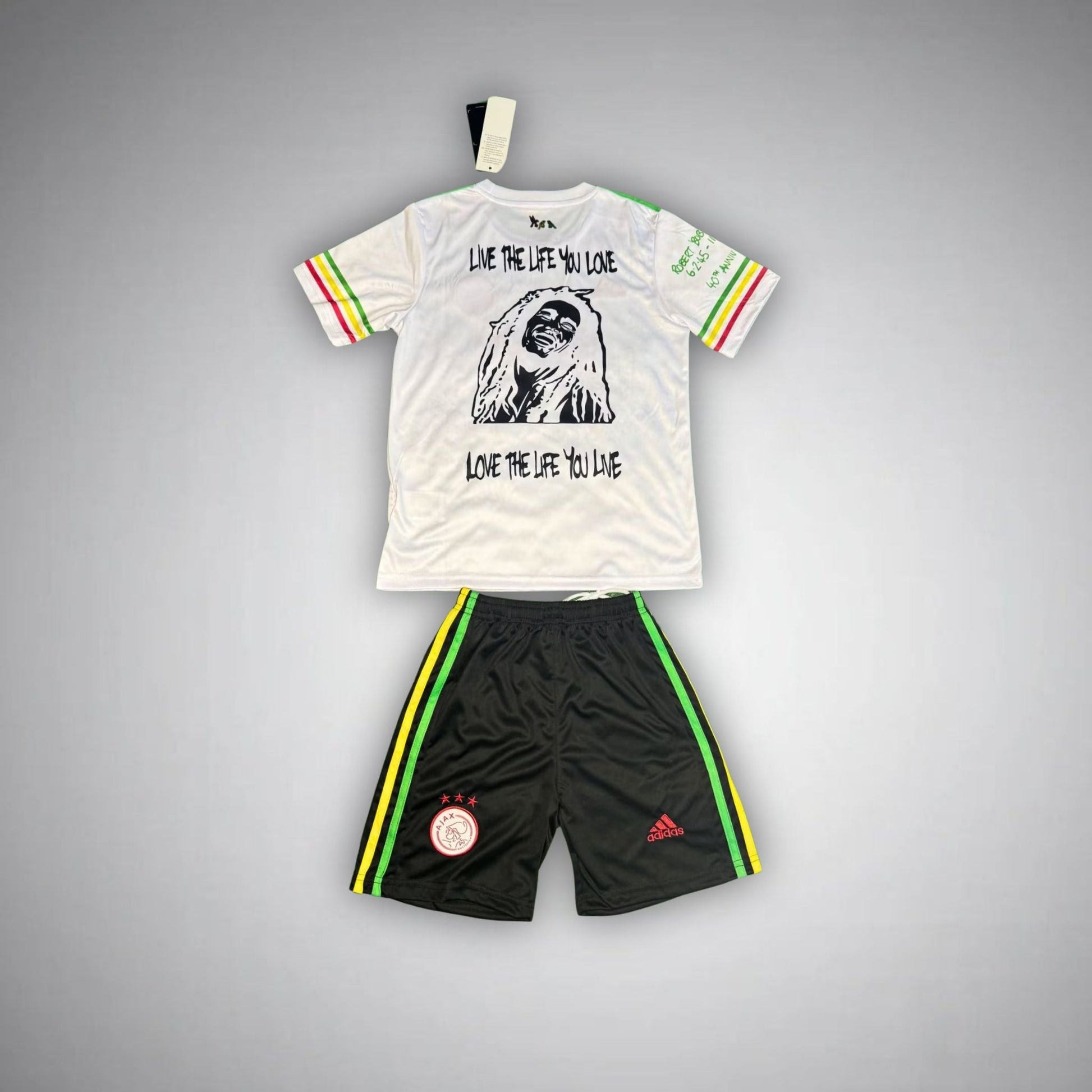 Ajax "Bob Marley" White Premium Kids Size Kit - FutKulture