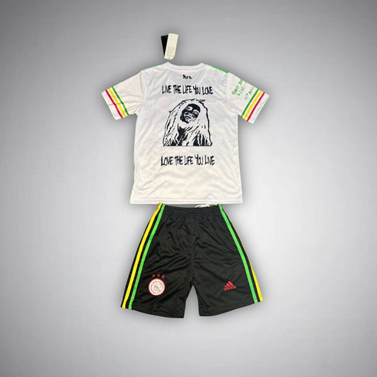 Ajax "Bob Marley" White Premium Kids Size Kit - FutKulture