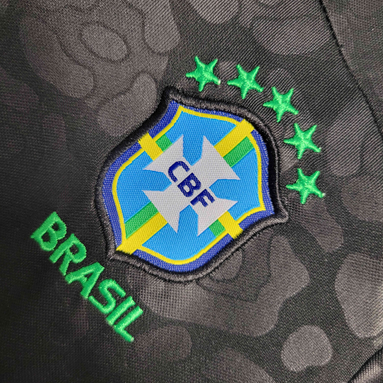 Brazil "Black Leopard" Premium Kids Size Kit - FutKulture
