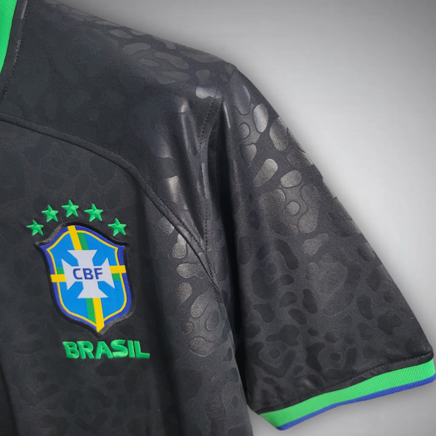 Brazil "Black Leopard" Premium Kit - FutKulture
