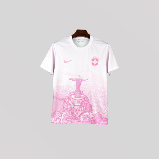 Brazil "Cristo Redentor" Pink Premium Kit - FutKulture