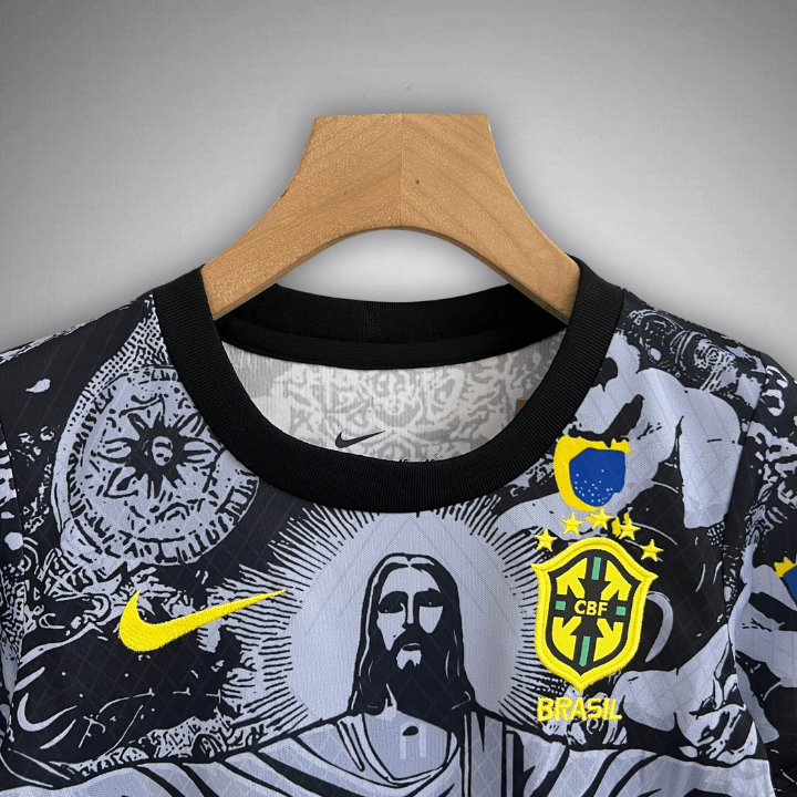 Brazil "Jesus" Premium Kids Size Kit - FutKulture