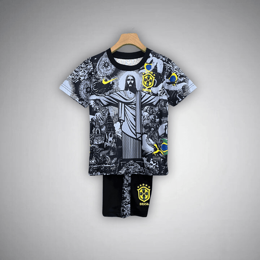 Brazil "Jesus" Premium Kids Size Kit - FutKulture