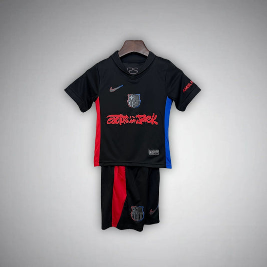 FC Barcelona x Cactus Jack Away Kids Size Kit - FutKulture