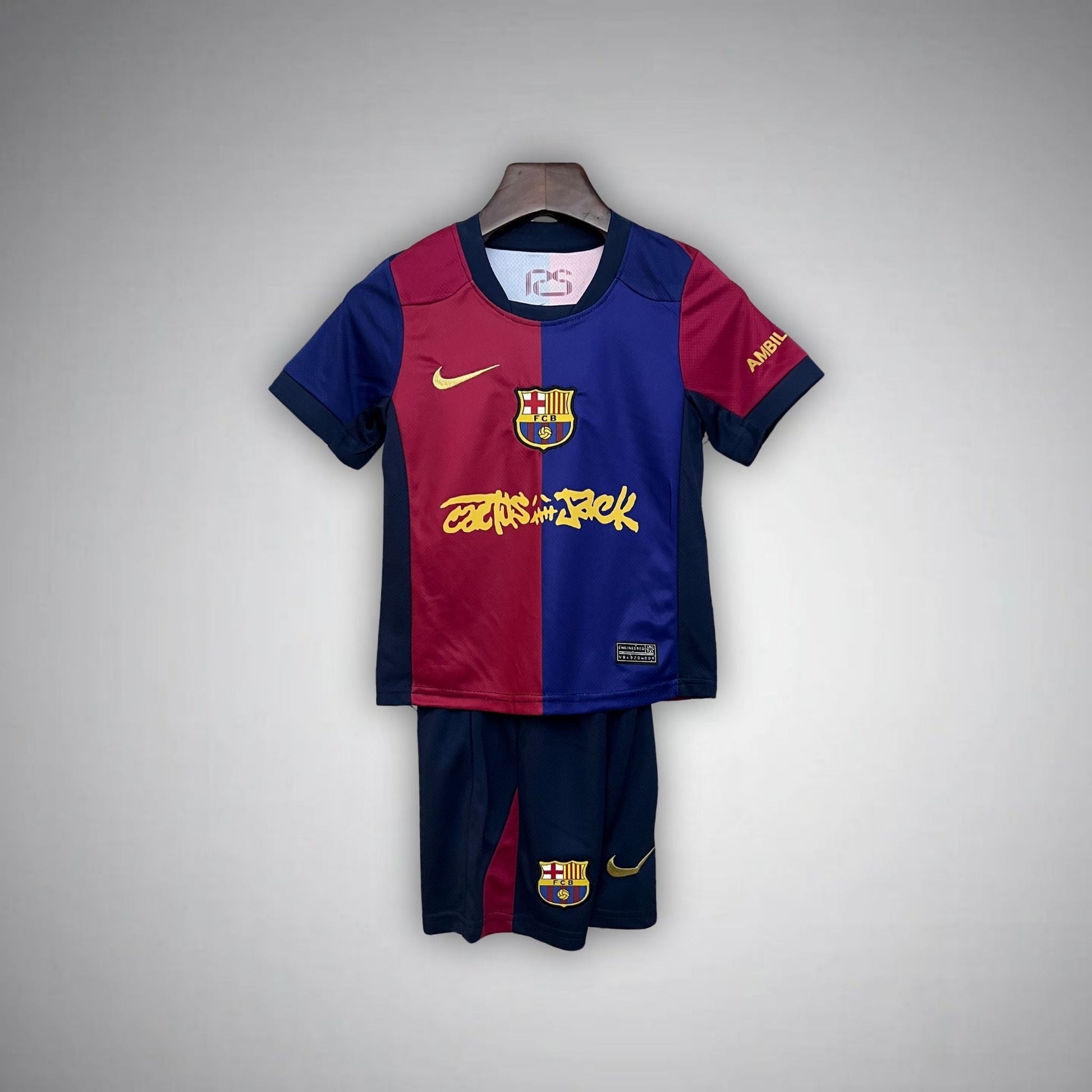 FC Barcelona x Cactus Jack Home Kids Size Kit - FutKulture