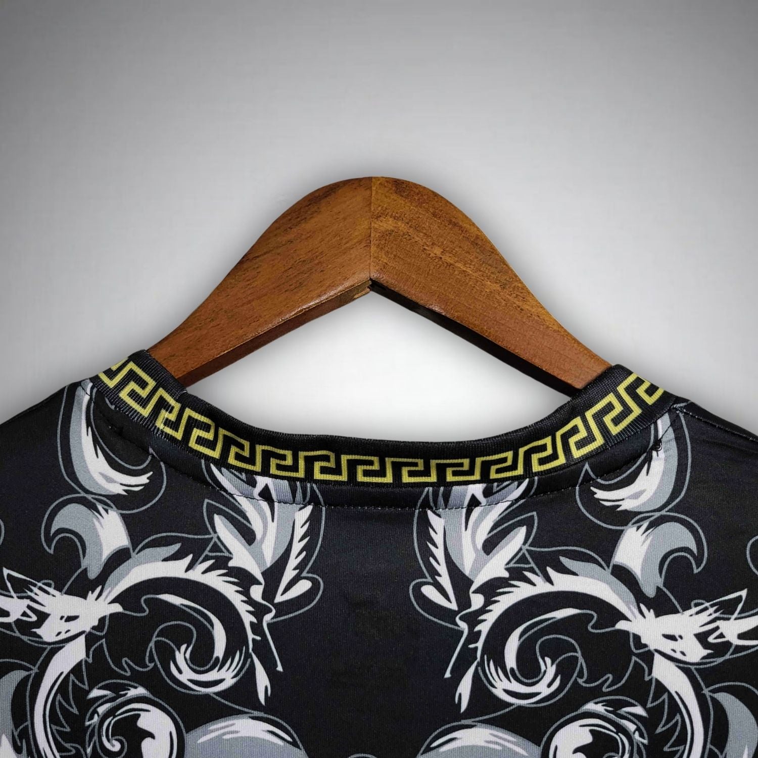 Italy "Versace" Premium Black Kit - FutKulture