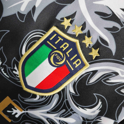 Italy "Versace" Premium Black Kit - FutKulture