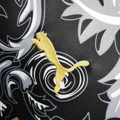 Italy "Versace" Premium Black Kit - FutKulture