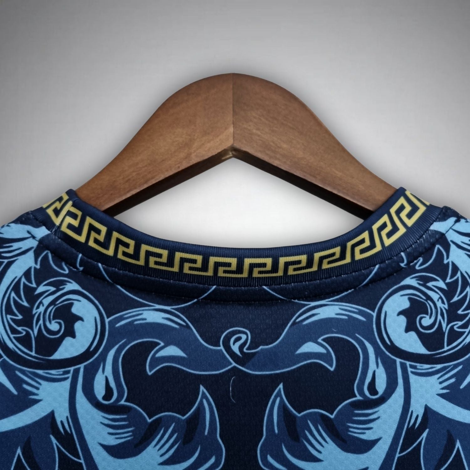 Italy "Versace" Premium Dark Blue Kit - FutKulture