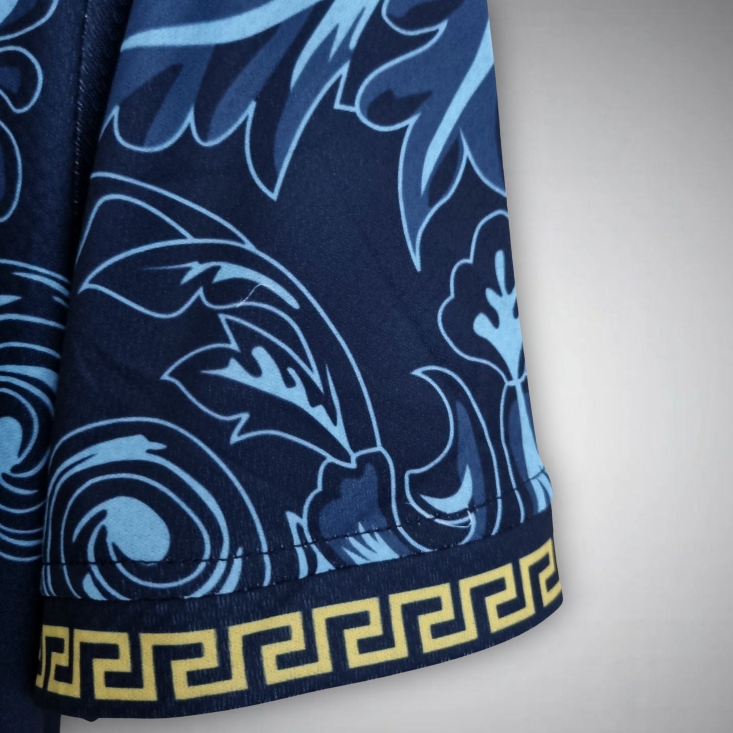 Italy "Versace" Premium Dark Blue Kit - FutKulture