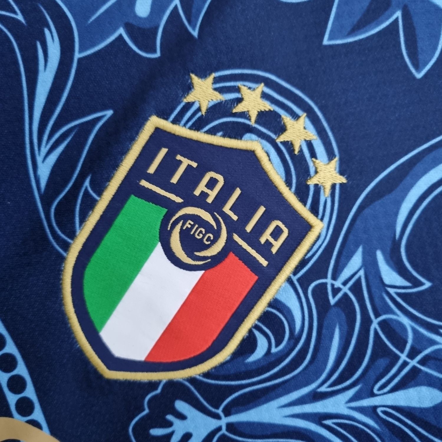 Italy "Versace" Premium Dark Blue Kit - FutKulture