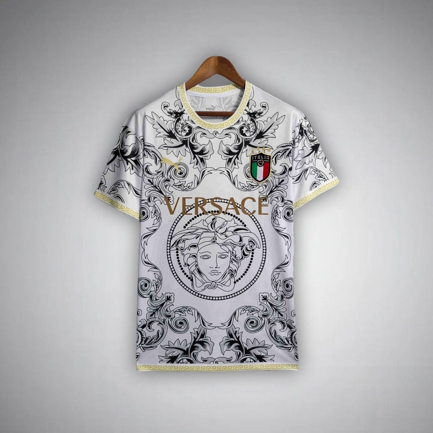 Italy "Versace" Premium White Kit - FutKulture
