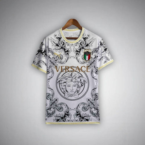 Italy "Versace" Premium White Kit - FutKulture