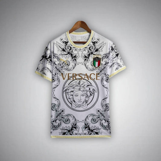 Italy "Versace" Premium White Kit - FutKulture