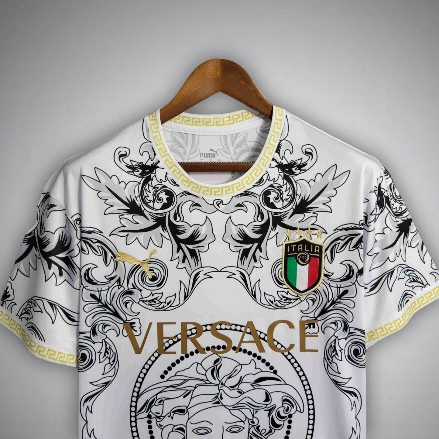 Italy "Versace" Premium White Kit - FutKulture