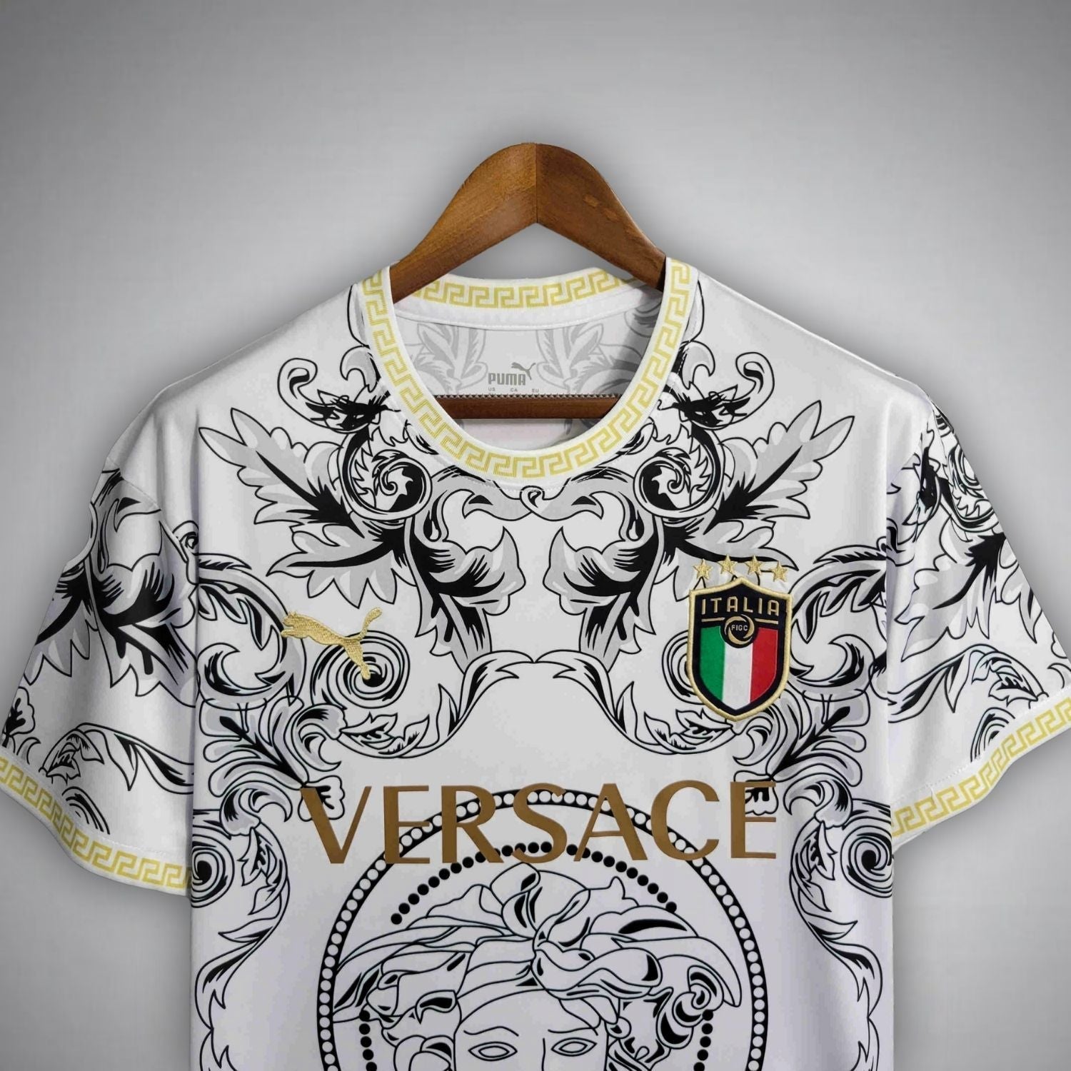 Italy "Versace" Premium White Kit - FutKulture