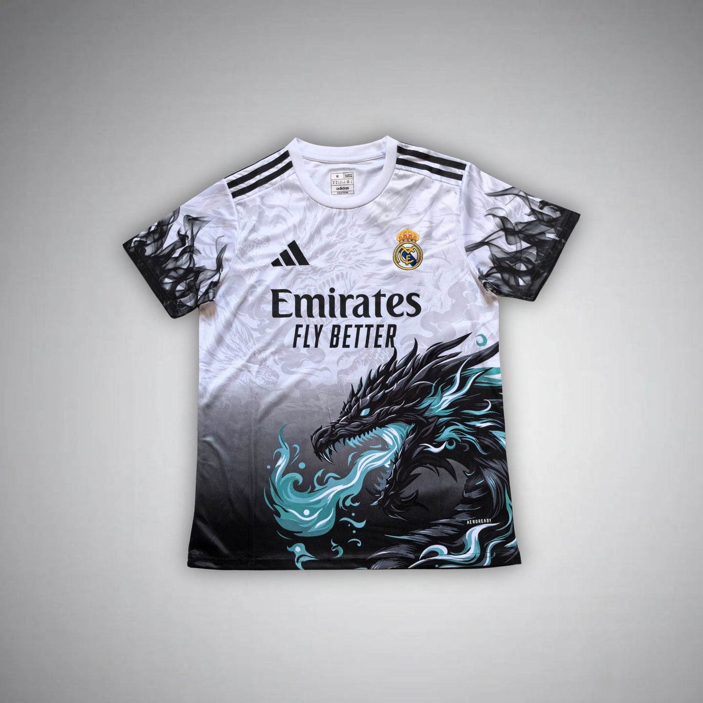 Real Madrid "Emerald Flame" Premium Kids Size Kit - FutKulture