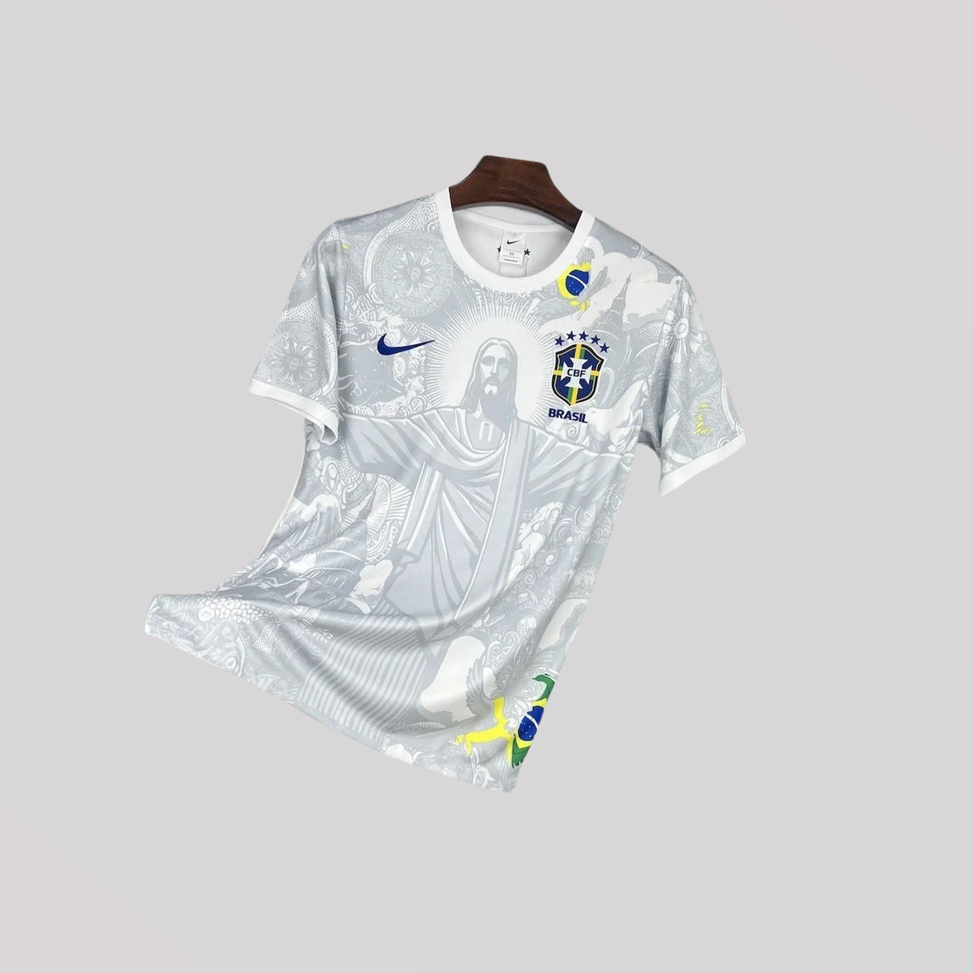 Brazil "Christ the Redeemer" White Premium Kit - FutKulture