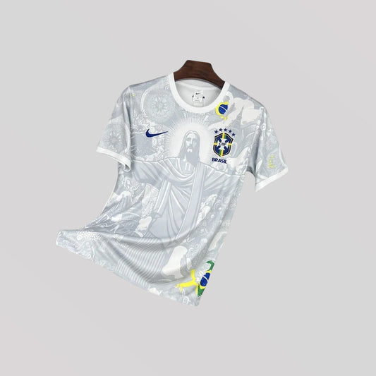 Brazil "Christ the Redeemer" White Premium Kit - FutKulture