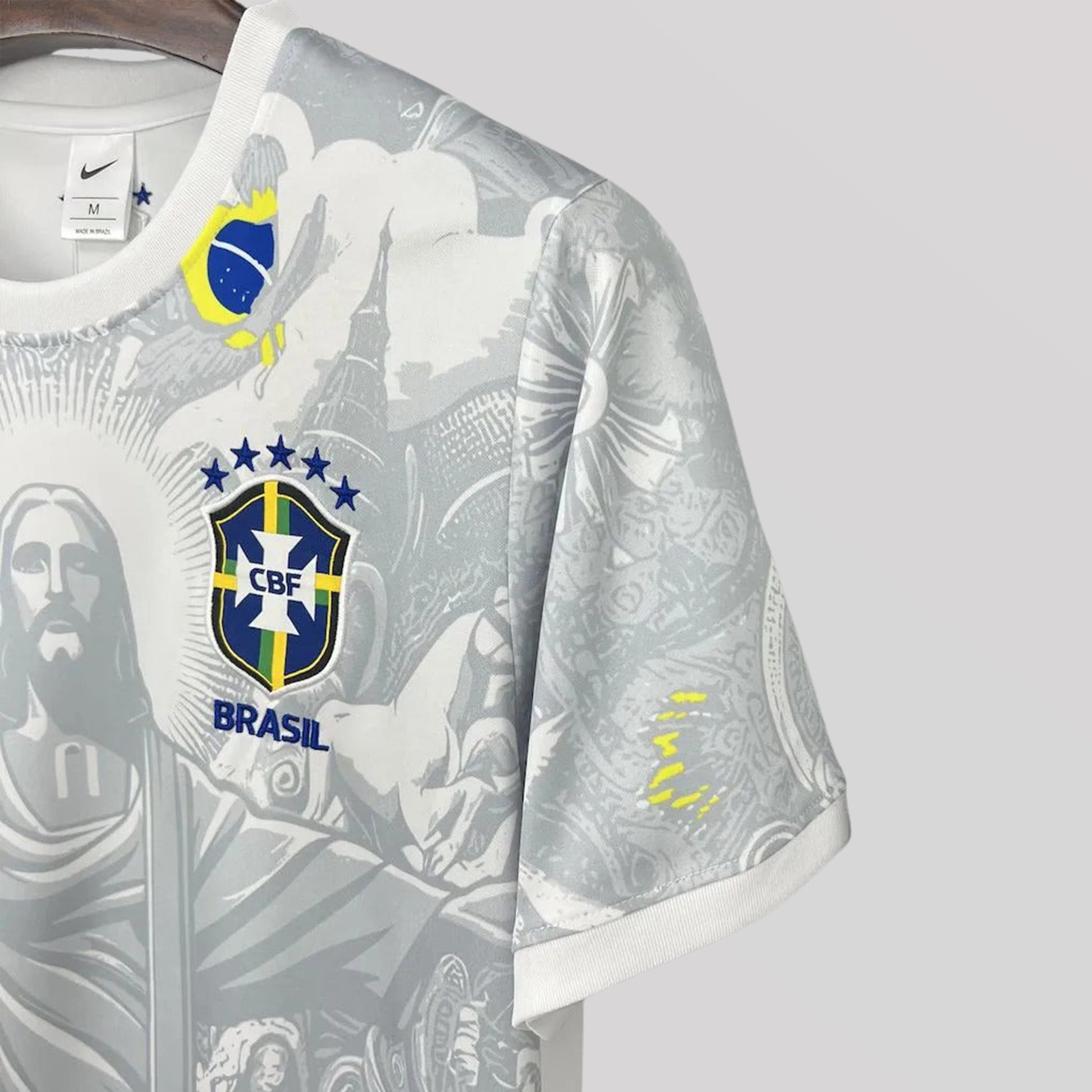 Brazil "Christ the Redeemer" White Premium Kit - FutKulture