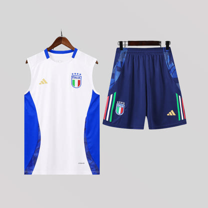 Italy White Blue Training Kit - FutKulture
