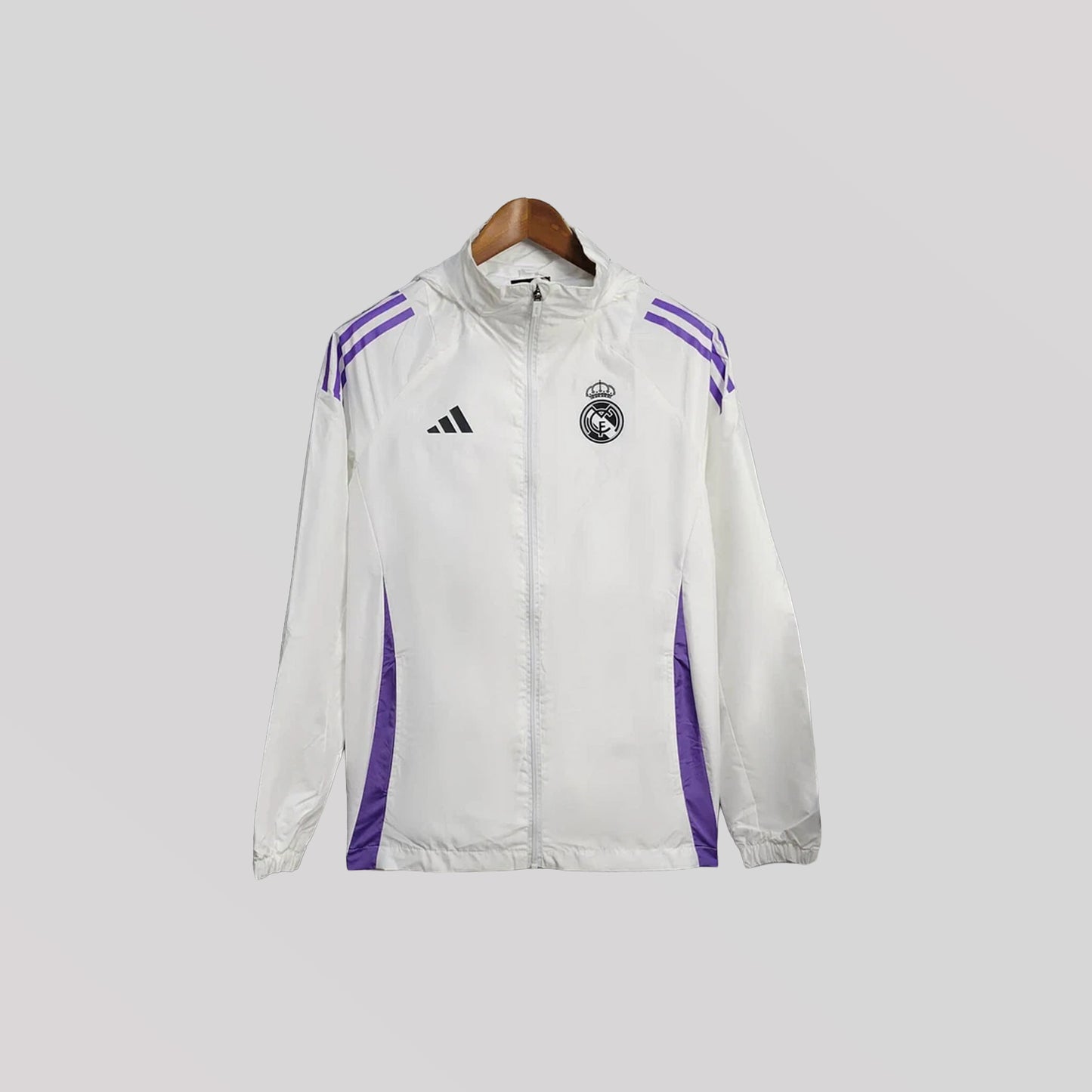 2025/2026 Real Madrid Jacket White Windbreaker